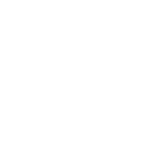 Line drawing of a robotic arm, pictured inside a circle outline