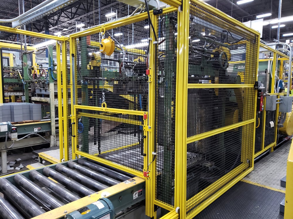 Safety guarding and controls for packaging equipment