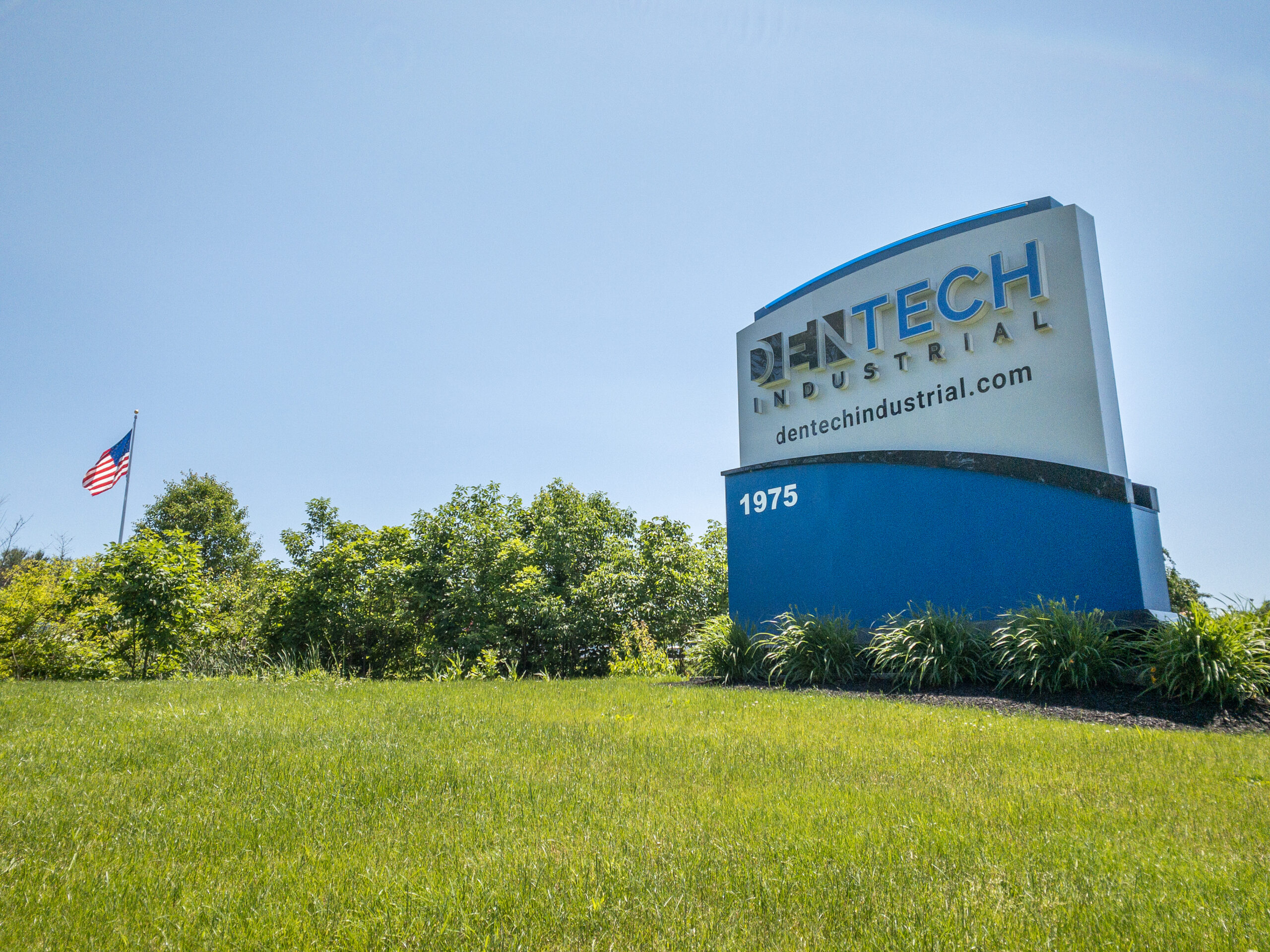 DenTech headquarters sign