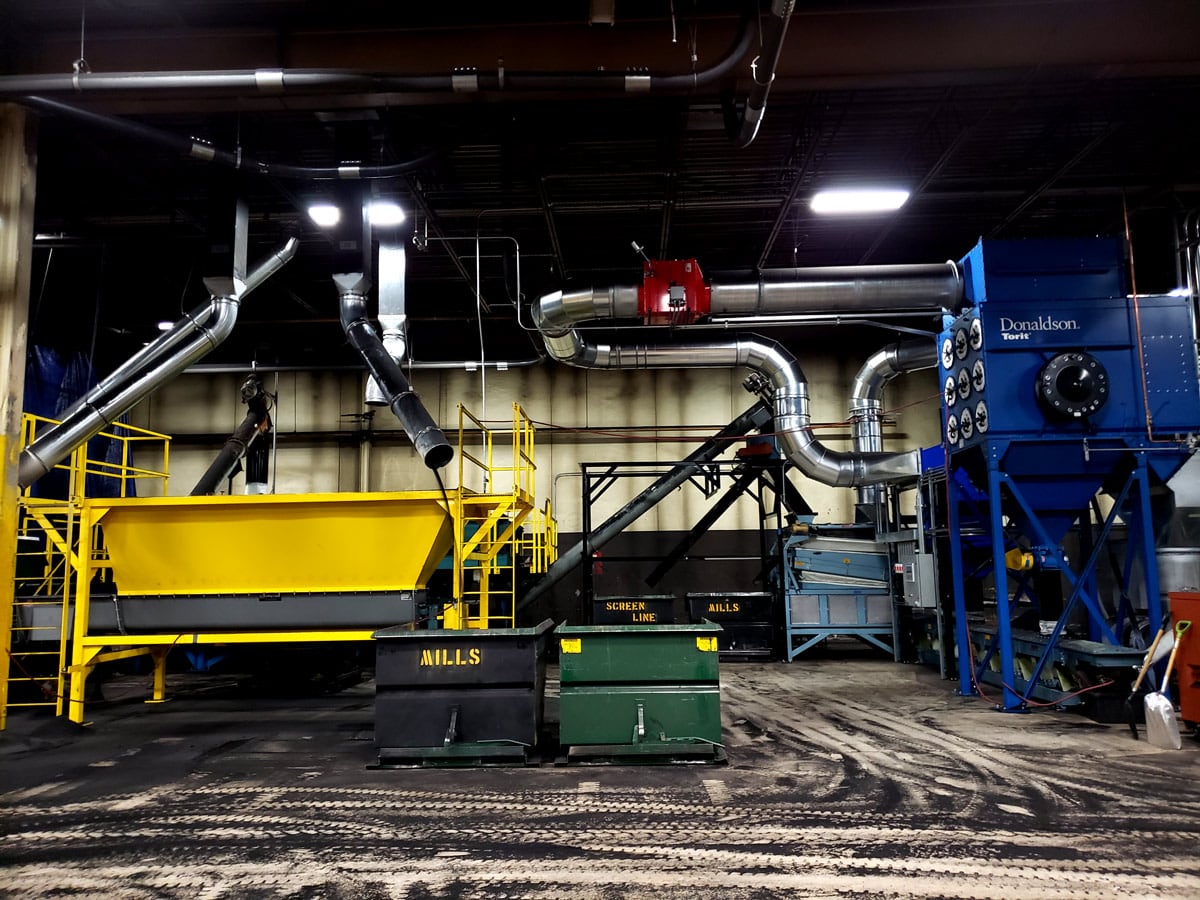 Material Handling System for a Flooring Manufacturer