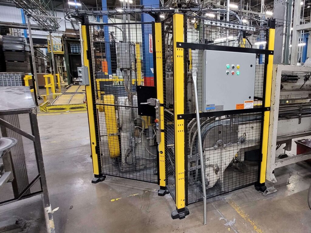 Finished project for automated control system design with safety fencing