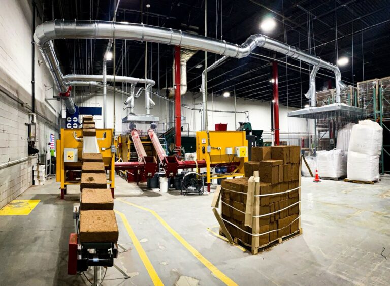 Ductwork installed in a facility